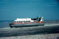 The SRN6 with Hovertravel - Departing Ryde (credit: Pat Lawrence).